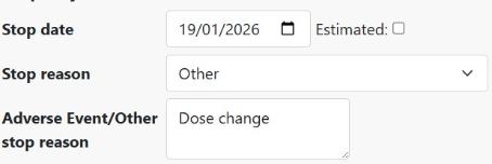 Dose change image